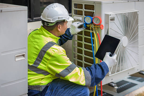 Professional Hvac technician working in Van Dyne, WI